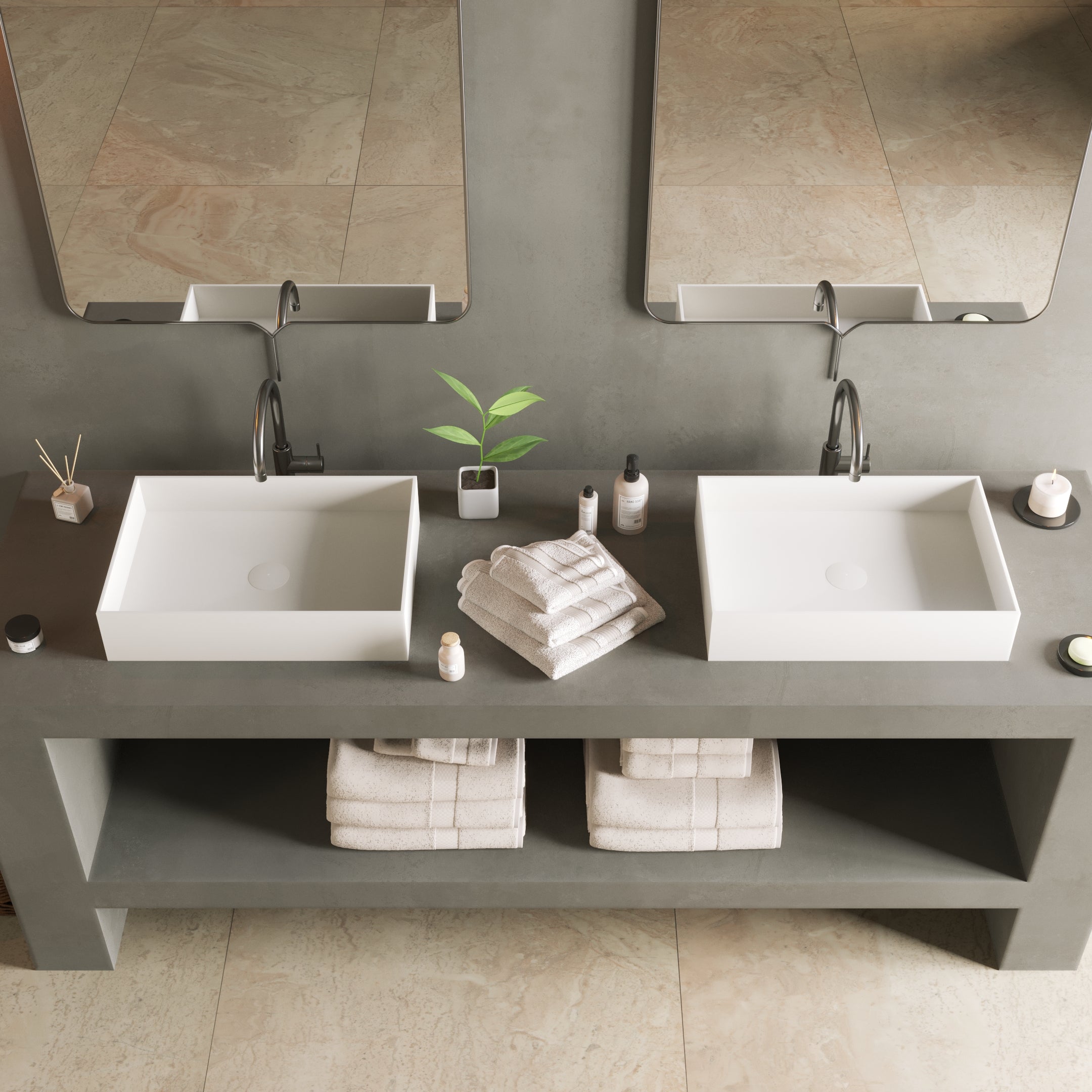 Ideavit | Solidjoy  20" x 14" Washbasin