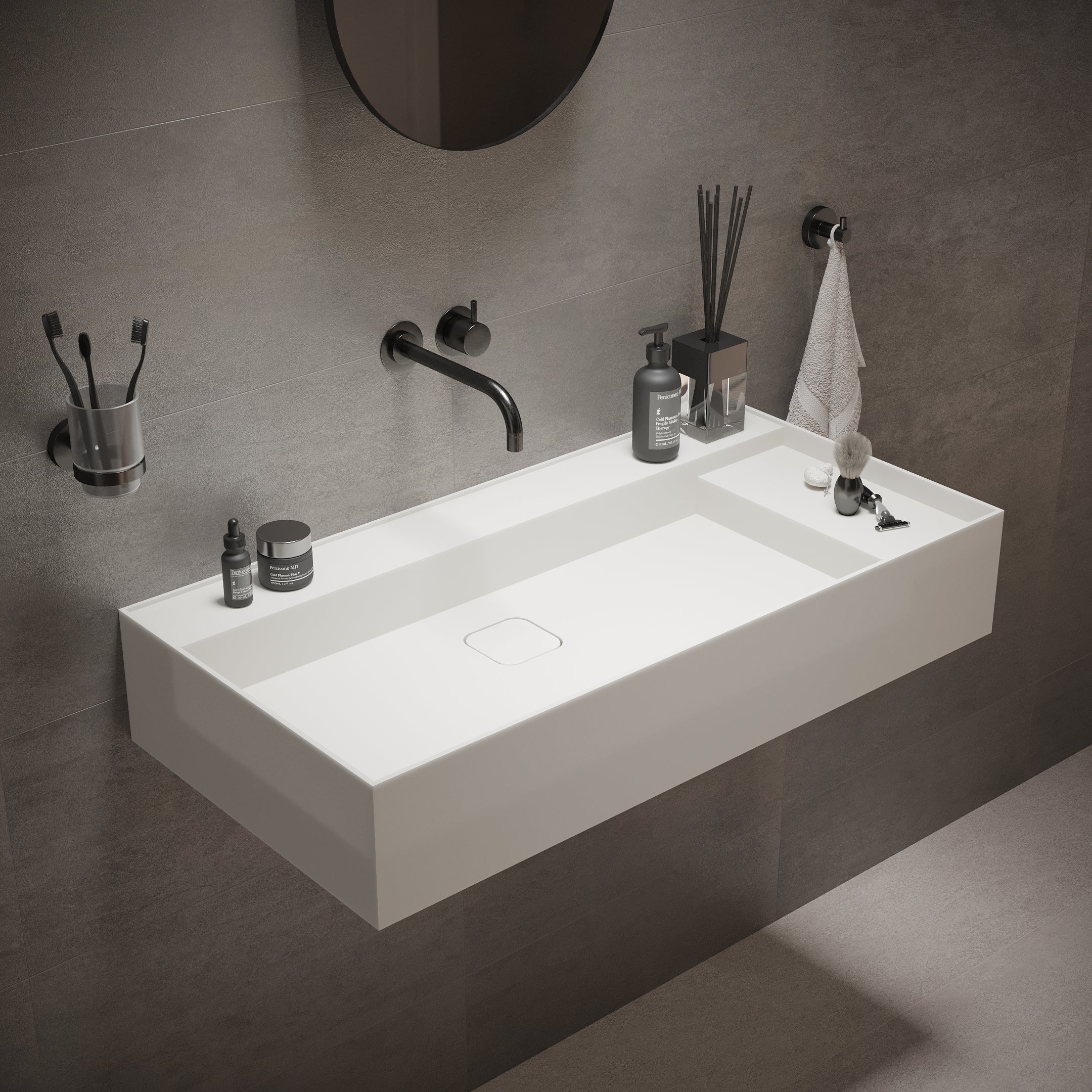 Ideavit | Solidbliss-90 35" x 18"  Washbasin