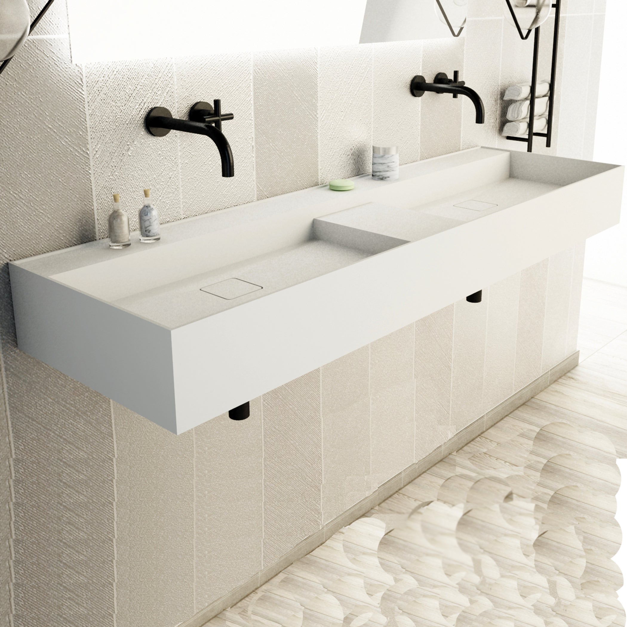 Ideavit | Solidbliss-Double Washbasin