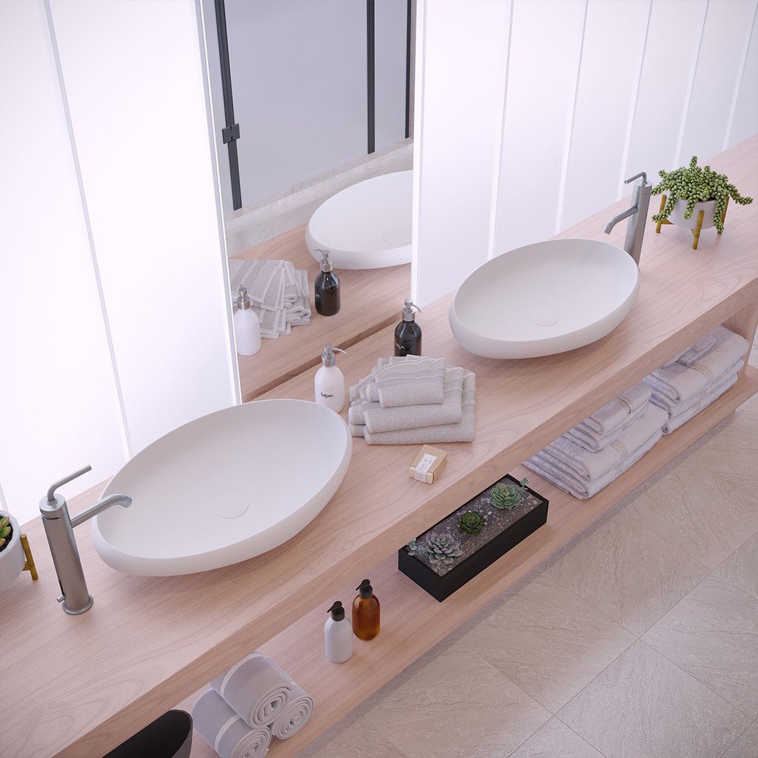 Ideavit | Solidego 24" x 16" Washbasin - U S H I Ideavit