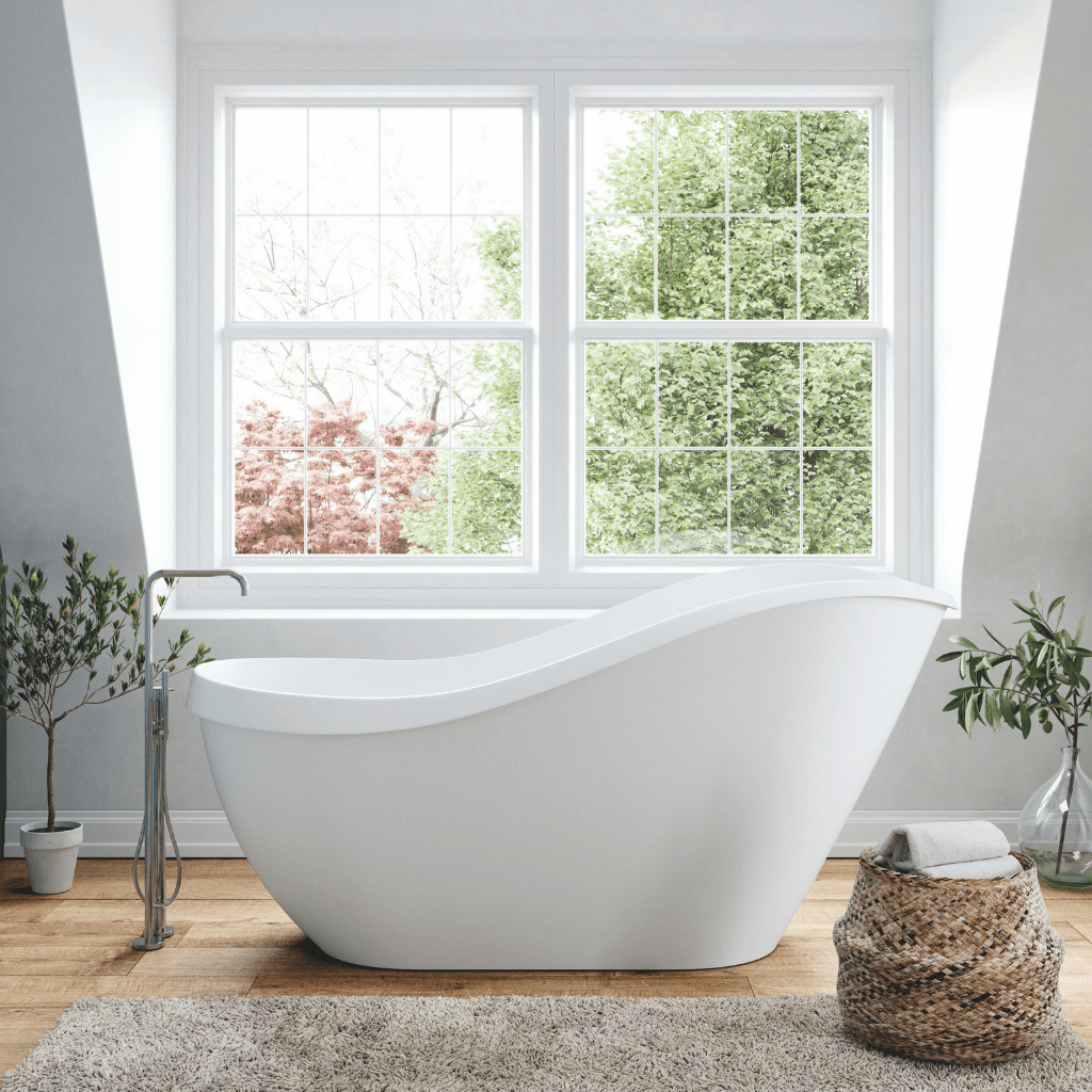 Acquabella | Serena 67" x 29" Freestanding Bathtub - U S H I Acquabella